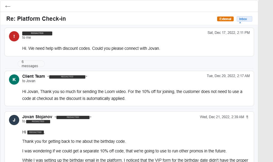 Email: Noticed Klaviyo birthday form bug while setting up email